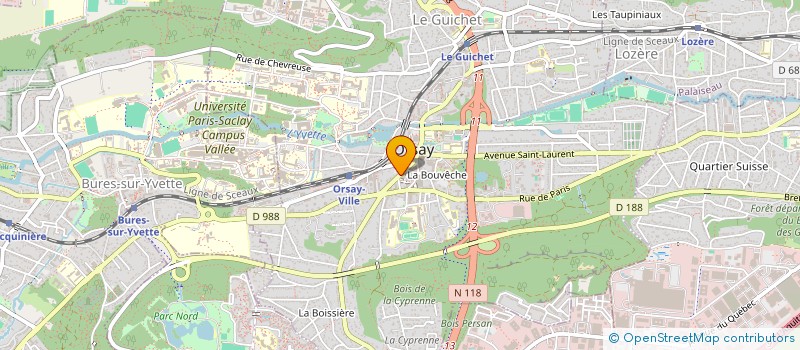 localisation de l'entreprise MONSIEUR HAISHENG WANG  ORSAY