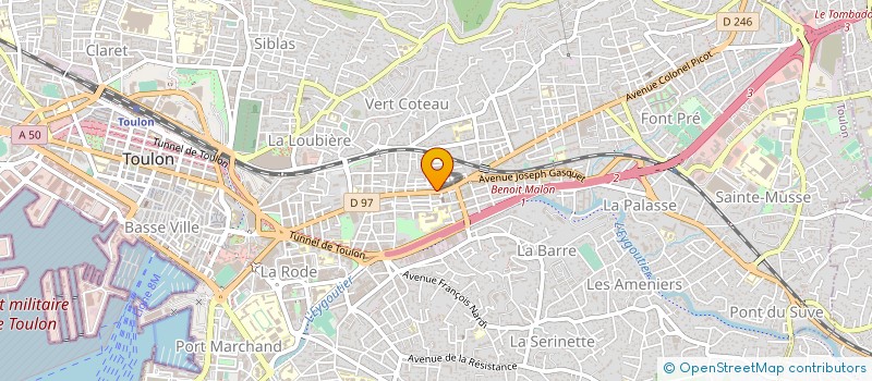 localisation de l'entreprise MONSIEUR HAISSEM SALEM CHERIF  TOULON