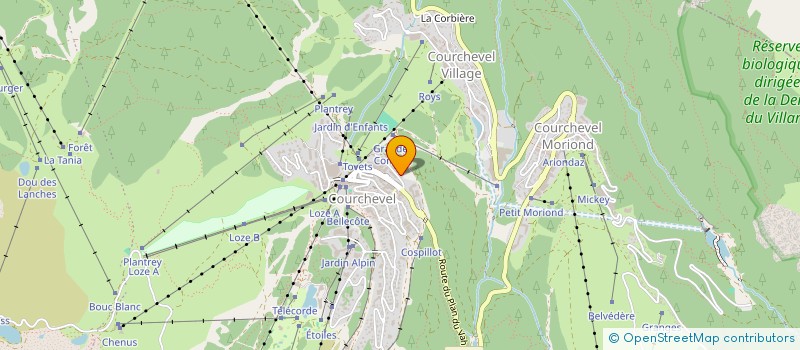 localisation de l'entreprise MONSIEUR HAITEM BEN HASSINE à COURCHEVEL