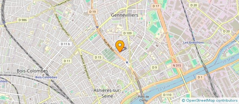 localisation de l'entreprise MONSIEUR HAITHAME RAHALI à GENNEVILLIERS