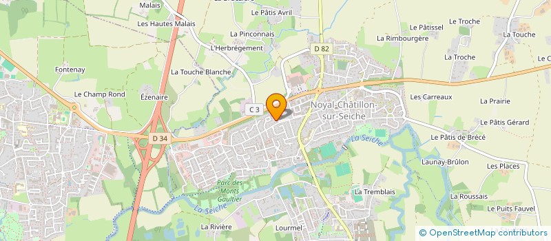 localisation de l'entreprise MONSIEUR HAJA RABEFIRAISANA  NOYAL-CHATILLON-SUR-SEICHE