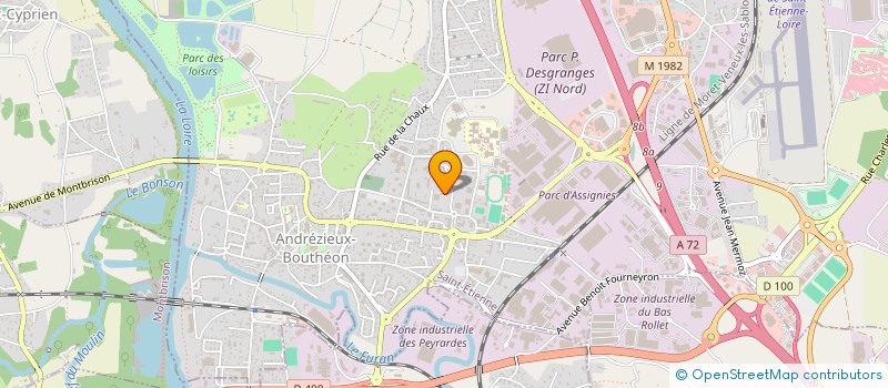 localisation de l'entreprise MONSIEUR HAKAN AKKOYUNLU  ANDREZIEUX-BOUTHEON