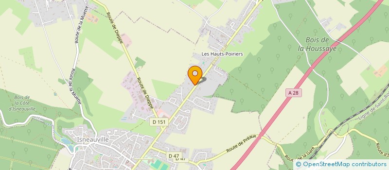 localisation de l'entreprise MONSIEUR HAKEEM ALADE  ISNEAUVILLE