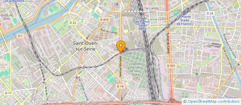localisation de l'entreprise MONSIEUR HAKEM BOUDALI à SAINT-OUEN-SUR-SEINE