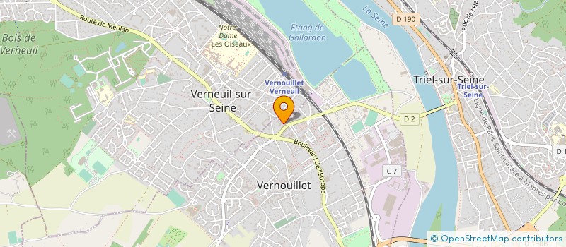 localisation de l'entreprise MONSIEUR HAKIL BENAMROUCHE à VERNOUILLET
