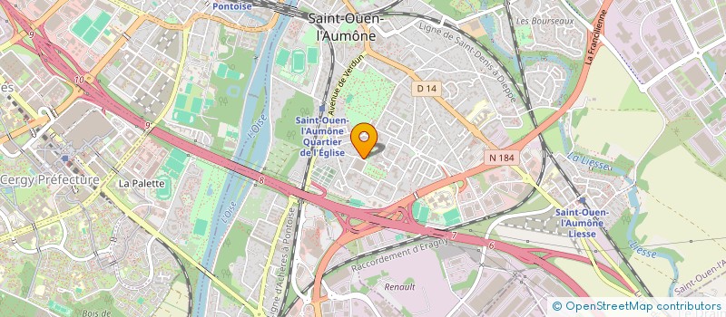 localisation de l'entreprise MONSIEUR HAKIM ABARRAK  SAINT-OUEN-L'AUMONE