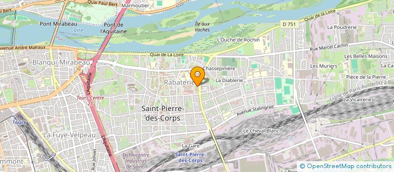 localisation de l'entreprise MONSIEUR HAKIM ABDELGALEL HAKIM  SAINT-PIERRE-DES-CORPS