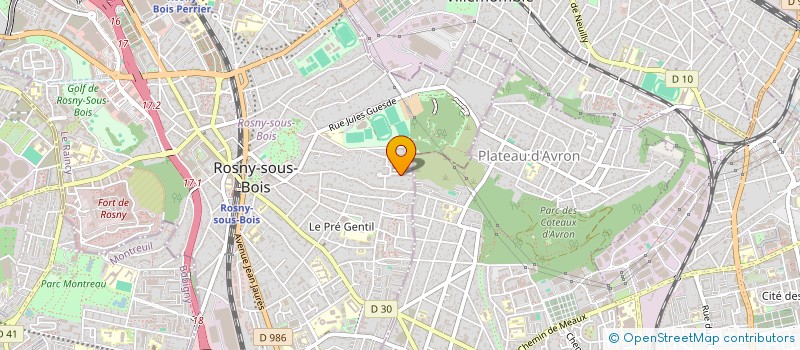 localisation de l'entreprise MONSIEUR HAKIM AKNOUCHE à ROSNY-SOUS-BOIS