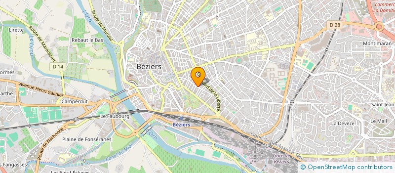 localisation de l'entreprise MONSIEUR HAKIM AMENTAGUE  BEZIERS