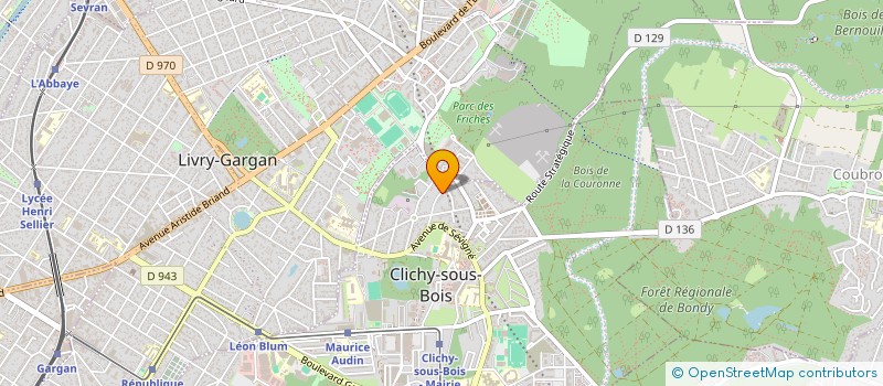 localisation de l'entreprise MONSIEUR HAKIM AMEUR à CLICHY-SOUS-BOIS