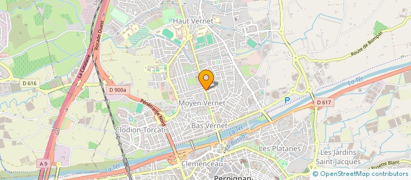 localisation de l'entreprise MONSIEUR HAKIM ASTITOU  PERPIGNAN