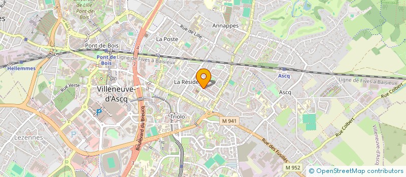 localisation de l'entreprise MONSIEUR HAKIM BAROUDI  VILLENEUVE-D'ASCQ