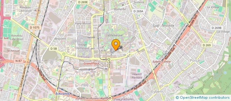 localisation de l'entreprise MONSIEUR HAKIM BAYA CHATTI à SAINT-MARTIN-D'HERES