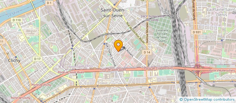 localisation de l'entreprise MONSIEUR HAKIM BEN BELGACEM à SAINT-OUEN-SUR-SEINE