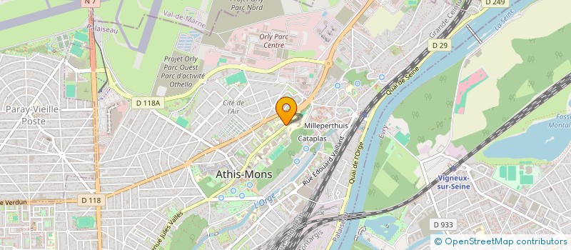 localisation de l'entreprise MONSIEUR HAKIM BENHAMIDA à ATHIS-MONS