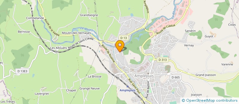 localisation de l'entreprise MONSIEUR HAKIM BENMERZOUG  AMPLEPUIS