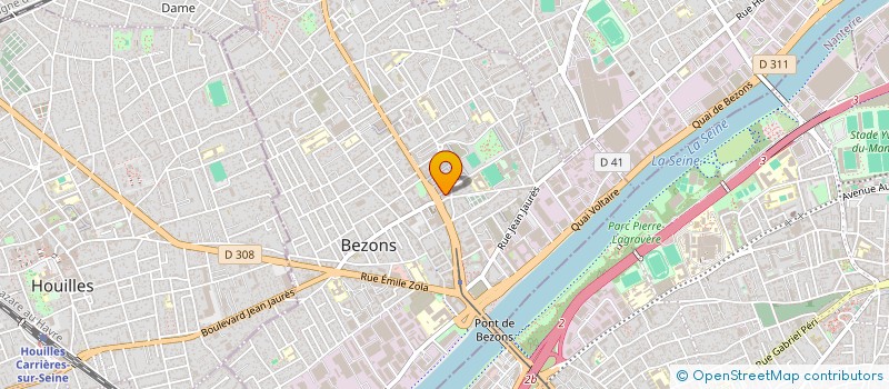 localisation de l'entreprise MONSIEUR HAKIM BOUHANK  BEZONS