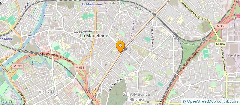 localisation de l'entreprise MONSIEUR HAKIM CHERMAT à LA MADELEINE