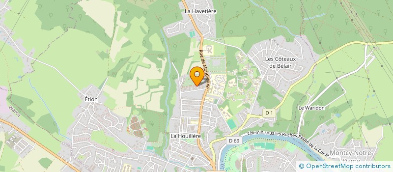 localisation de l'entreprise MONSIEUR HAKIM CHIOUI  WARCQ