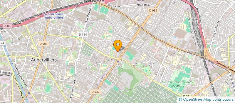 localisation de l'entreprise MONSIEUR HAKIM DAOUDI  AUBERVILLIERS