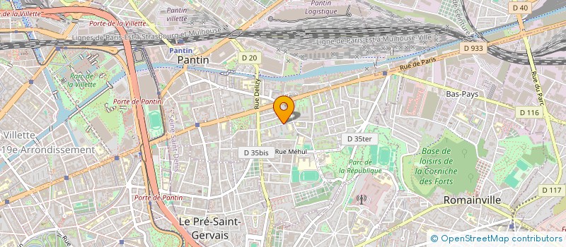 localisation de l'entreprise MONSIEUR HAKIM DARADJI  PANTIN