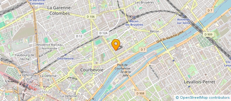 localisation de l'entreprise MONSIEUR HAKIM DJAMAI à COURBEVOIE