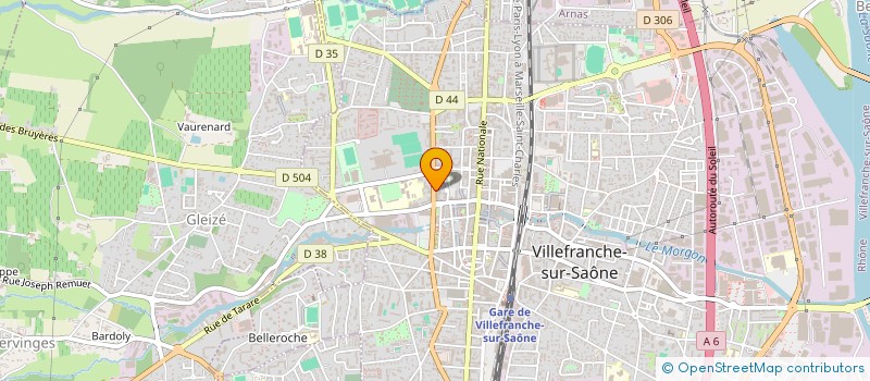 localisation de l'entreprise MONSIEUR HAKIM DJORF  VILLEFRANCHE-SUR-SAONE