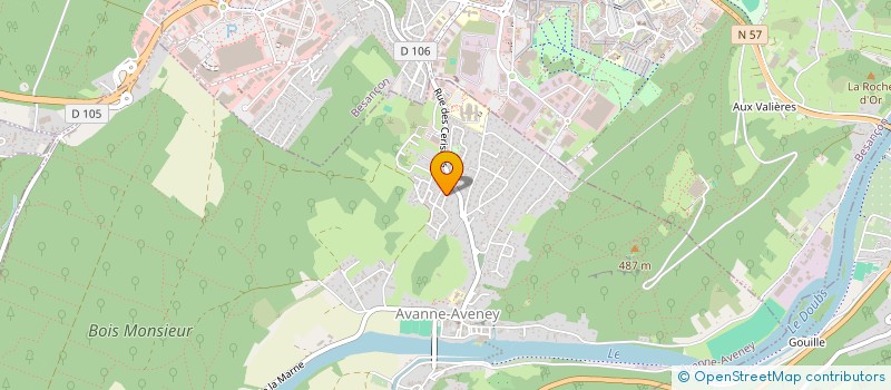 localisation de l'entreprise MONSIEUR HAKIM EL FILALI  AVANNE-AVENEY