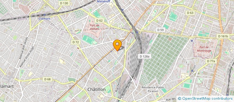 localisation de l'entreprise MONSIEUR HAKIM GHODBANE à CHATILLON