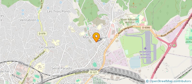 localisation de l'entreprise MONSIEUR HAKIM HALHAL ABBA  NIMES