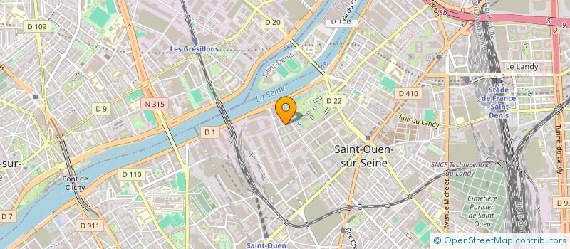 localisation de l'entreprise MONSIEUR HAKIM HALLOUCH à SAINT-OUEN-SUR-SEINE