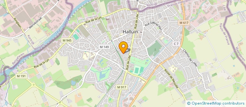 localisation de l'entreprise MONSIEUR HAKIM HAMEDANE  HALLUIN