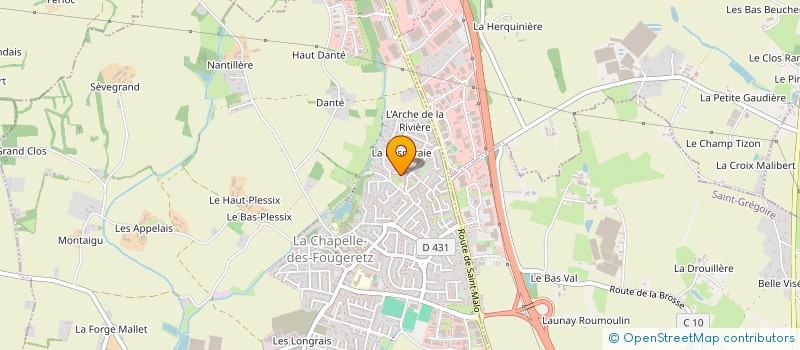 localisation de l'entreprise MONSIEUR HAKIM HAMI  LA CHAPELLE-DES-FOUGERETZ