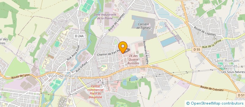 localisation de l'entreprise MONSIEUR HAKIM KHENICHE  TIGNIEU-JAMEYZIEU