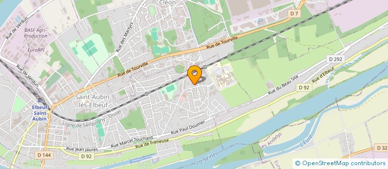 localisation de l'entreprise MONSIEUR HAKIM M HAMDI  SAINT AUBIN LES ELBEUF