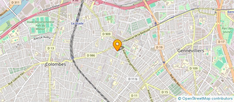 localisation de l'entreprise MONSIEUR HAKIM MEHAYA  BOIS-COLOMBES