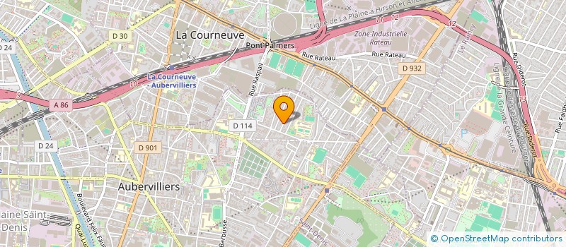 localisation de l'entreprise MONSIEUR HAKIM MENANA  AUBERVILLIERS