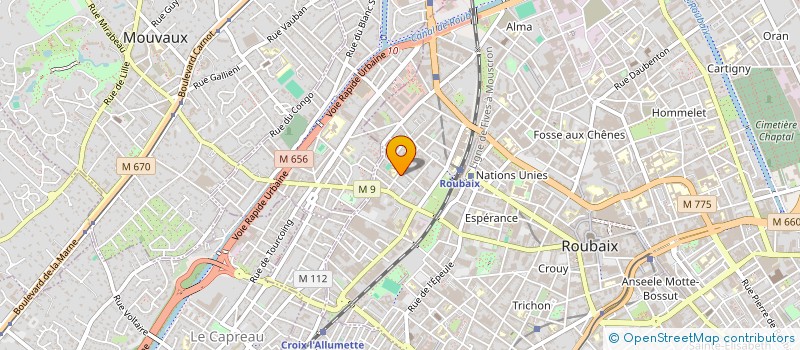 localisation de l'entreprise MONSIEUR HAKIM MERABTI  ROUBAIX