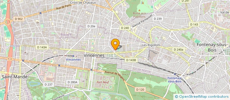 localisation de l'entreprise MONSIEUR HAKIM MESBAH à VINCENNES