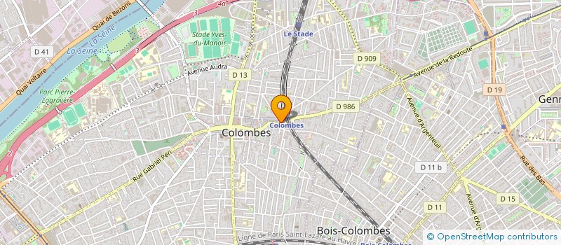 localisation de l'entreprise MONSIEUR HAKIM MESSADEK  COLOMBES