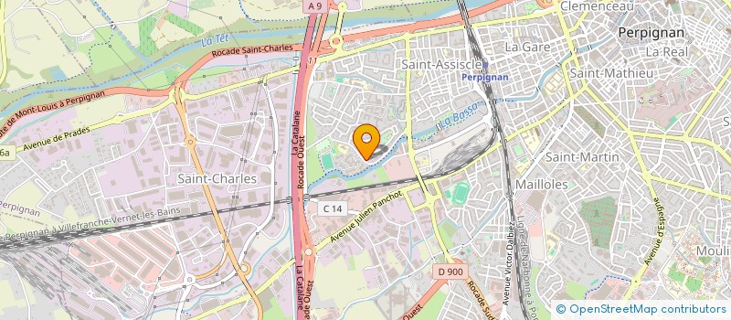 localisation de l'entreprise MONSIEUR HAKIM MOUSSAID  PERPIGNAN