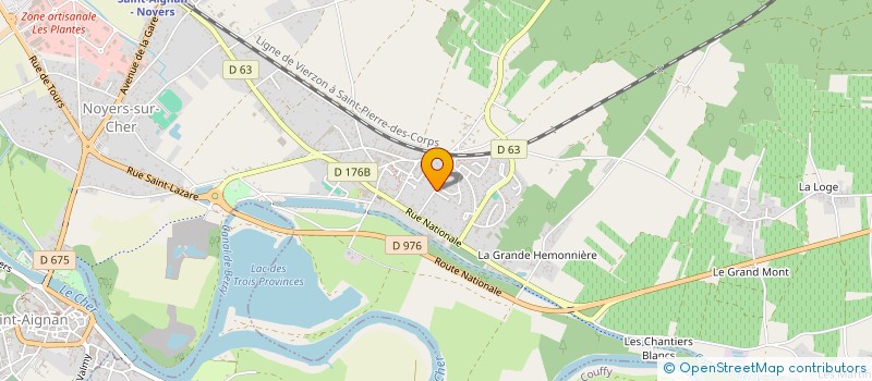 localisation de l'entreprise MONSIEUR HAKIM OUADDAH  NOYERS-SUR-CHER