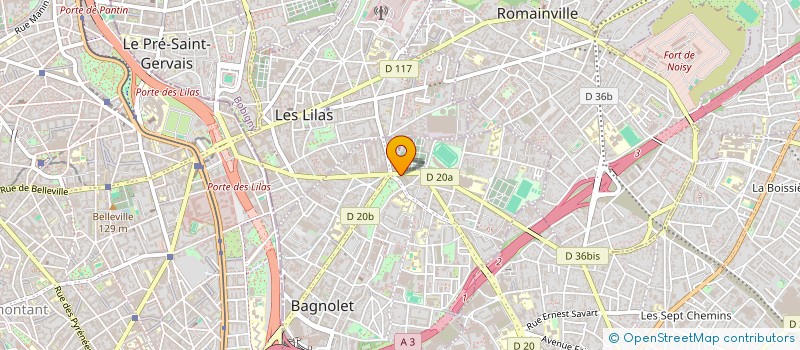 localisation de l'entreprise MONSIEUR HAKIM OUDNI à BAGNOLET