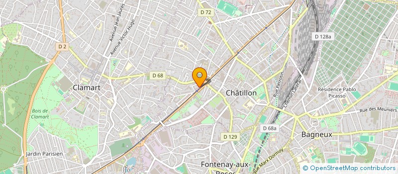 localisation de l'entreprise MONSIEUR HAKIM SLAOUI  CHATILLON