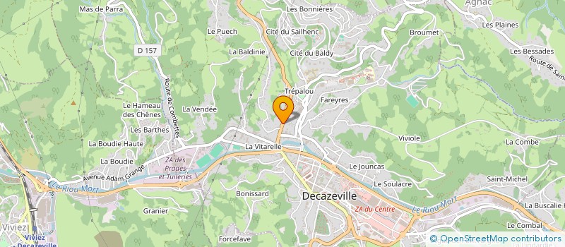 localisation de l'entreprise MONSIEUR HAKIM TAFRAOUI  DECAZEVILLE
