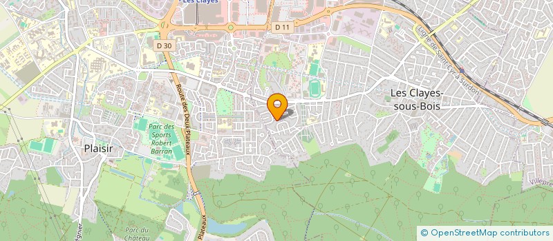 localisation de l'entreprise MONSIEUR HAKIM TATEM  LES CLAYES-SOUS-BOIS