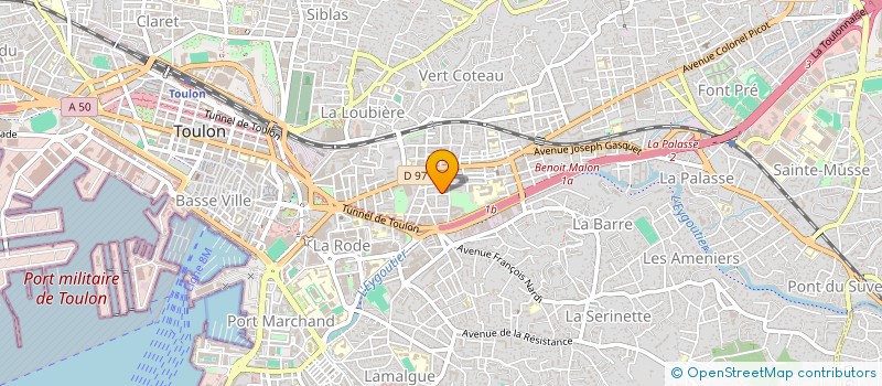 localisation de l'entreprise MONSIEUR HAKIM TEBANI  TOULON