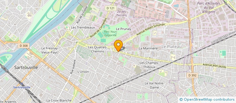 localisation de l'entreprise MONSIEUR HAKIM ZITOUNI  SARTROUVILLE