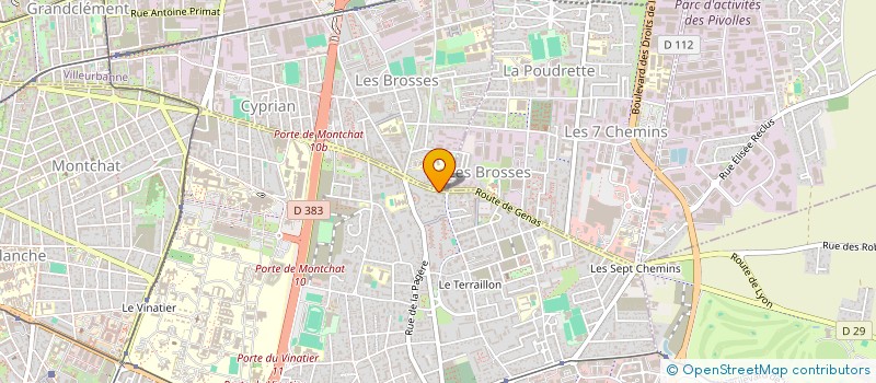 localisation de l'entreprise MONSIEUR HAKIME MAHSAS  BRON