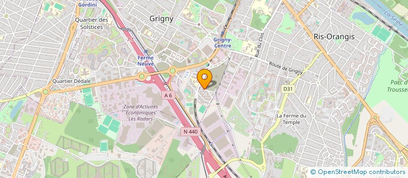 localisation de l'entreprise MONSIEUR HAKIME NORADIN à GRIGNY
